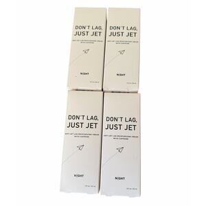NIGHT Skincare Don’t Lag Just Jet Anti Jet Lag Moisturizing Cream Bundle 4 NIB